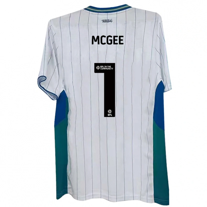 Danxen Dětské Luke Mcgee #1 Bílá Zelená Modrá Domů Hráčské Dresy 2025/26 Dres