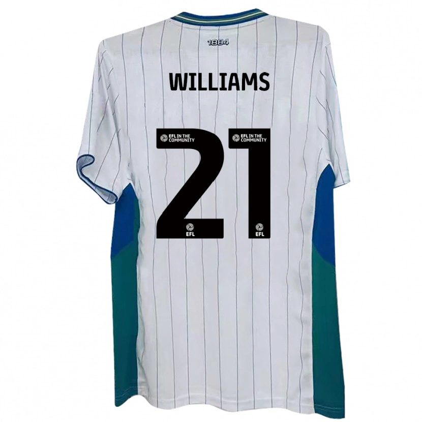 Danxen Dětské Josh Williams #21 Bílá Zelená Modrá Domů Hráčské Dresy 2025/26 Dres
