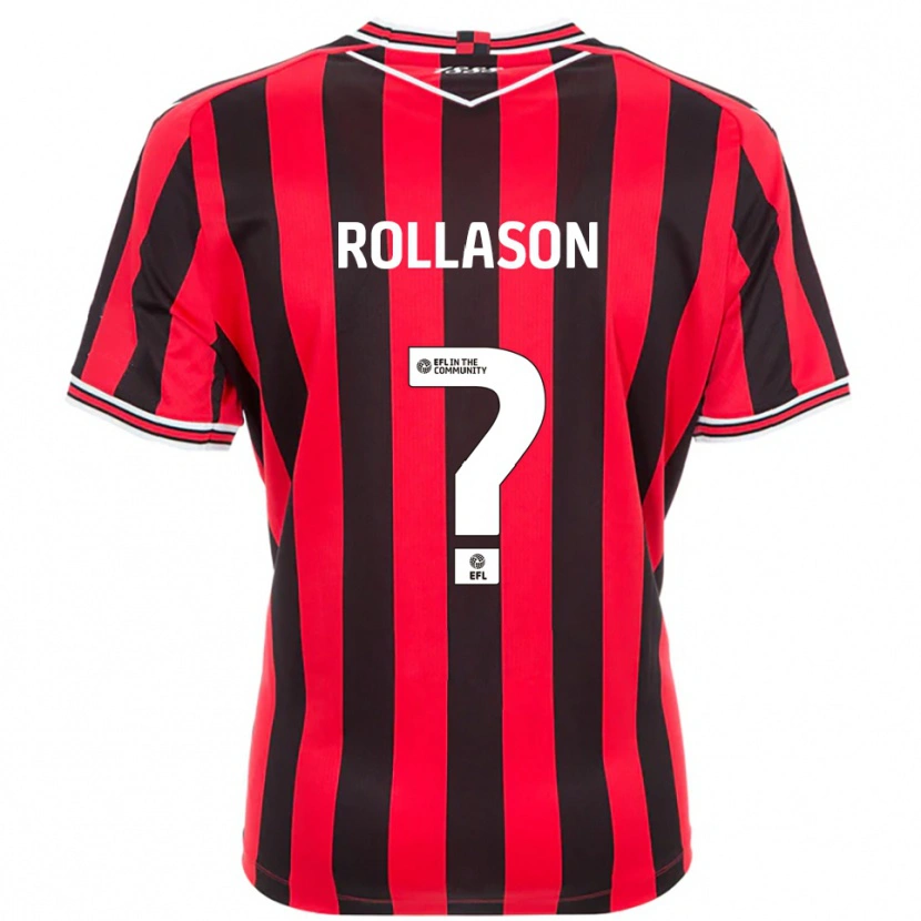 Danxen Dětské Amy Rollason #0 Červená Černá Domů Hráčské Dresy 2025/26 Dres