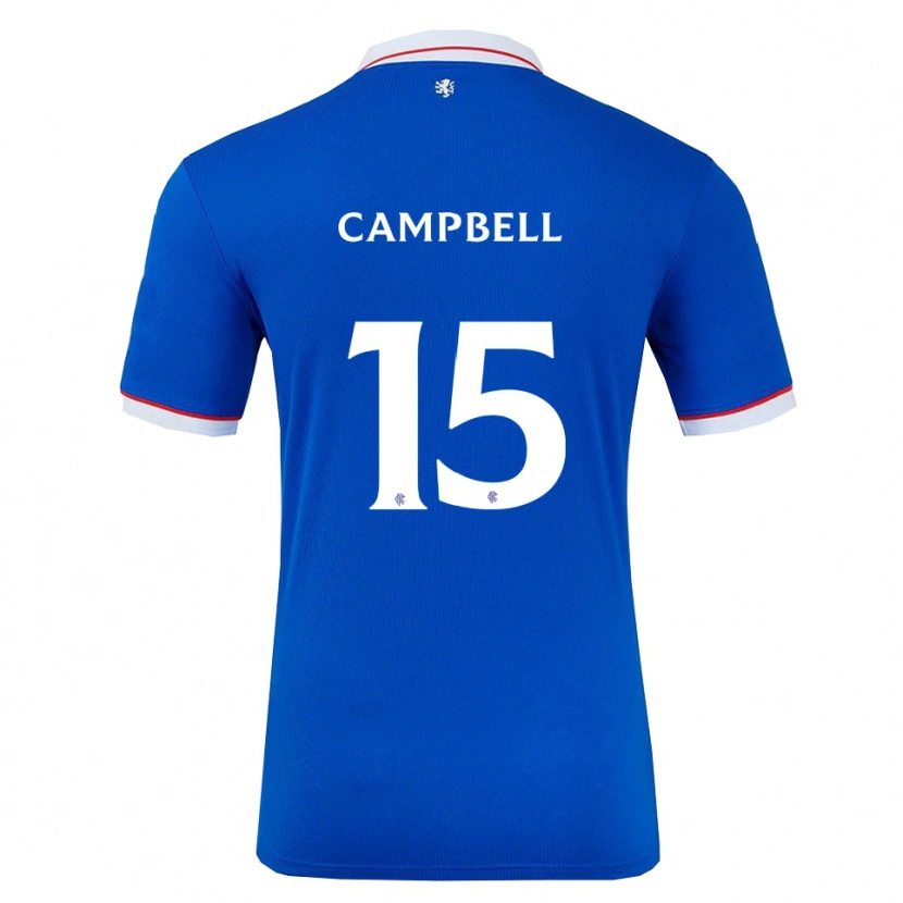 Danxen Dětské Connor Campbell #15 Modrá Bílá Domů Hráčské Dresy 2025/26 Dres