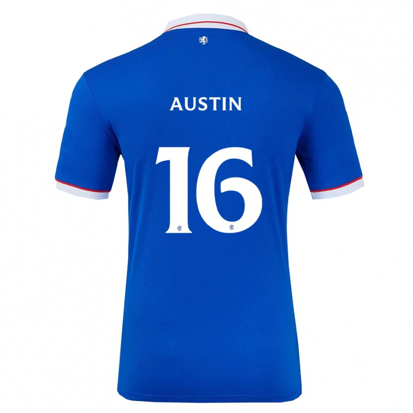 Danxen Dětské Eilidh Austin #16 Modrá Bílá Domů Hráčské Dresy 2025/26 Dres