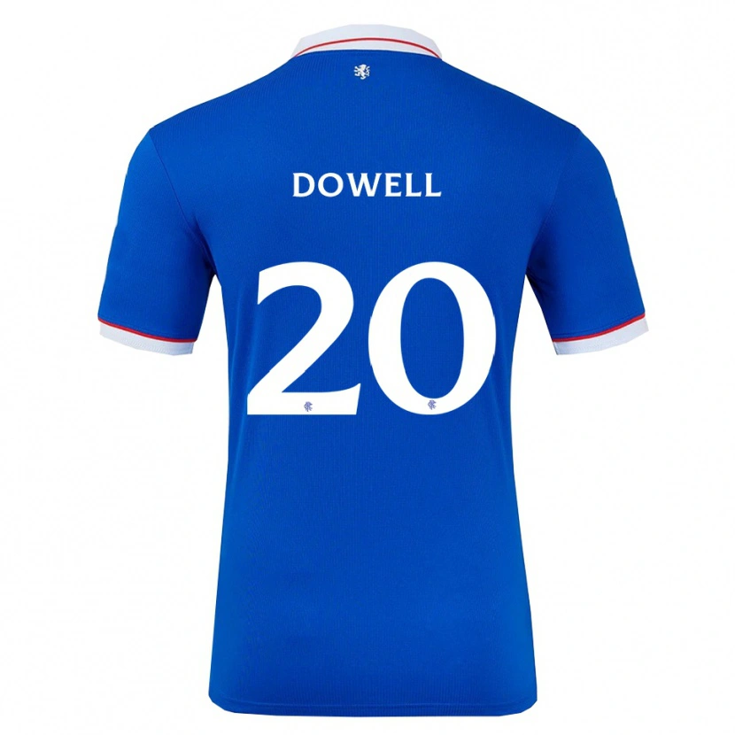 Danxen Dětské Kieran Dowell #20 Modrá Bílá Domů Hráčské Dresy 2025/26 Dres