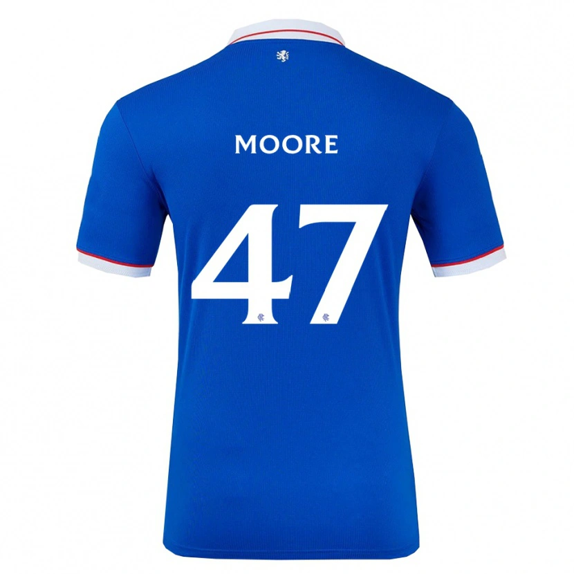 Danxen Dětské Mikey Moore #47 Modrá Bílá Domů Hráčské Dresy 2025/26 Dres
