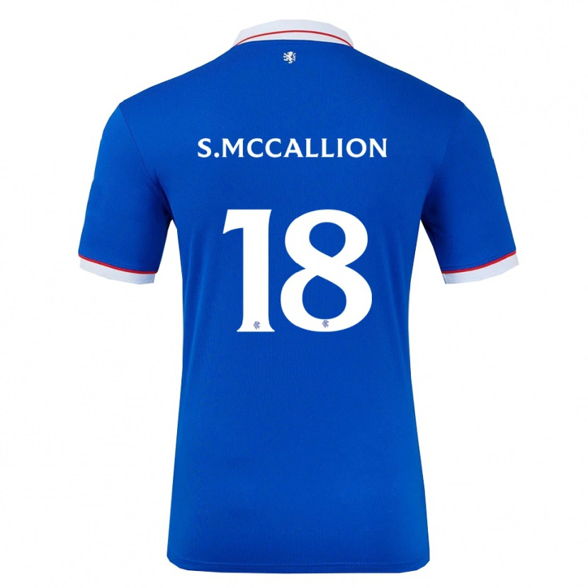 Danxen Dětské Stuart Mccallion #18 Modrá Bílá Domů Hráčské Dresy 2025/26 Dres