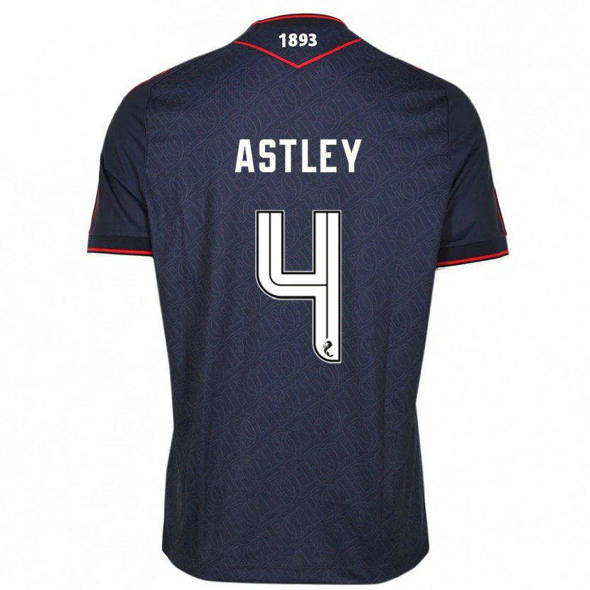 Danxen Dětské Ryan Astley #4 Námořnická Bílá Domů Hráčské Dresy 2025/26 Dres