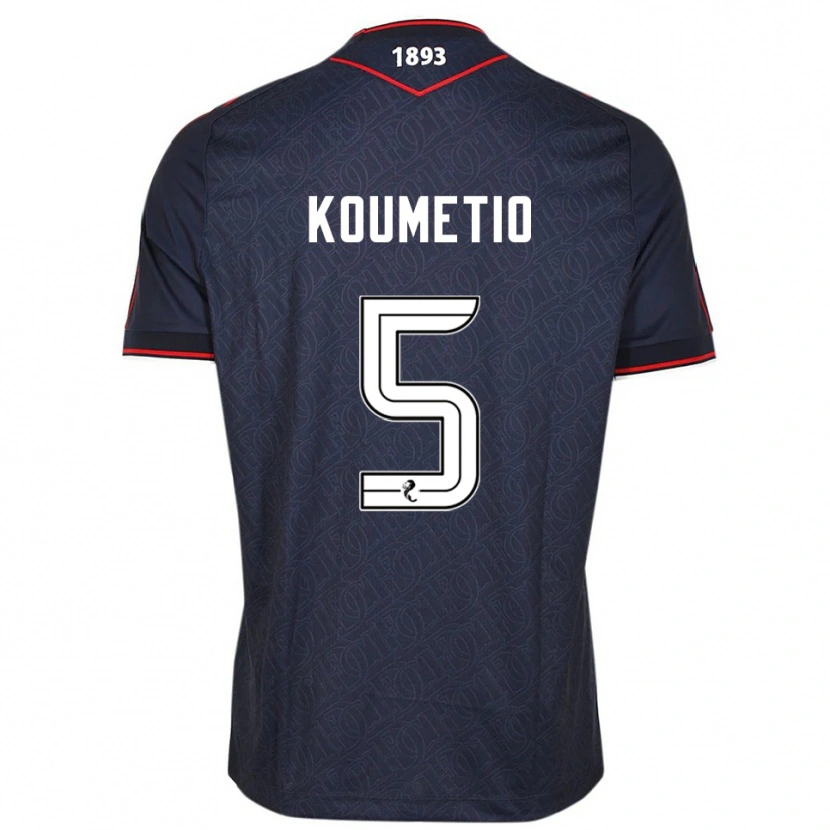 Danxen Dětské Billy Koumetio #5 Námořnická Bílá Domů Hráčské Dresy 2025/26 Dres
