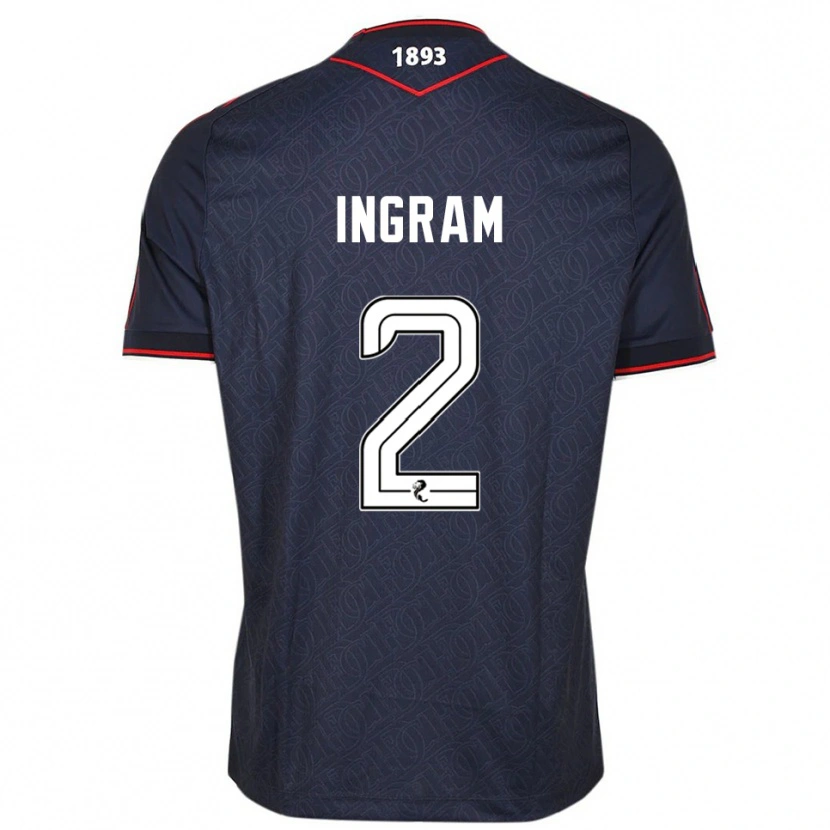 Danxen Dětské Ethan Ingram #2 Námořnická Bílá Domů Hráčské Dresy 2025/26 Dres