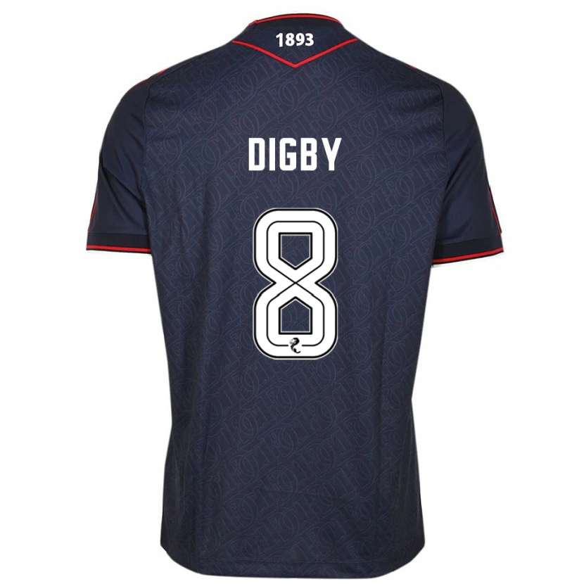 Danxen Dětské Paul Digby #8 Námořnická Bílá Domů Hráčské Dresy 2025/26 Dres