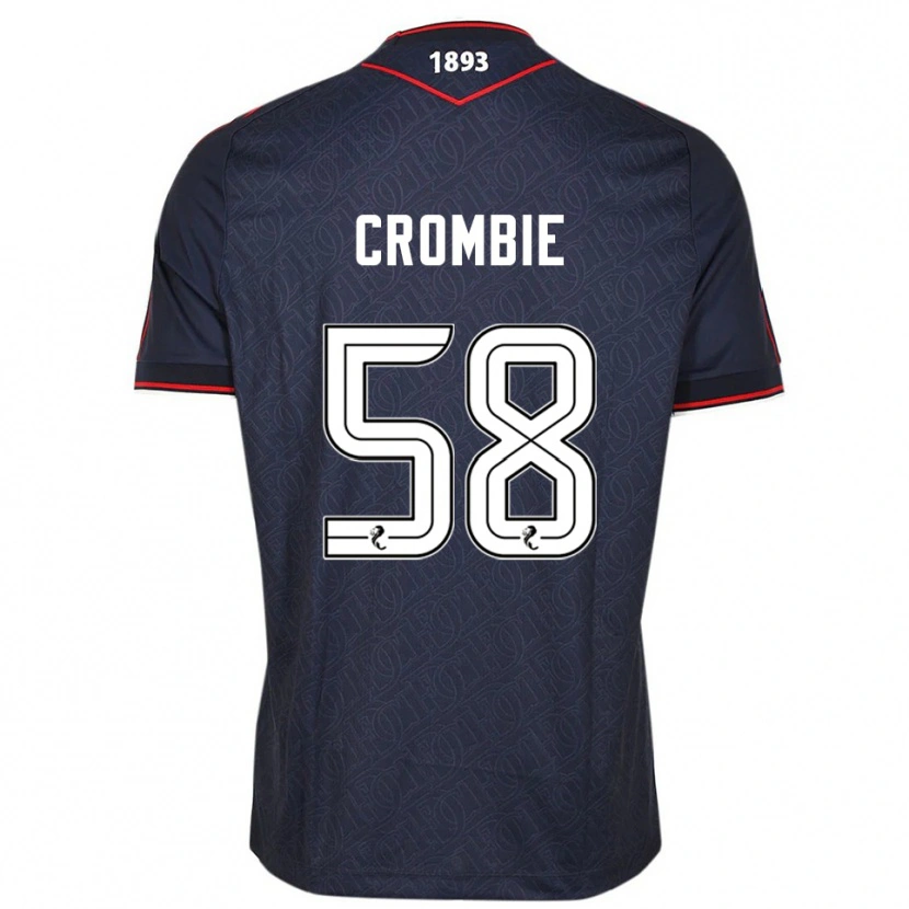 Danxen Dětské Ethan Crombie #58 Námořnická Bílá Domů Hráčské Dresy 2025/26 Dres