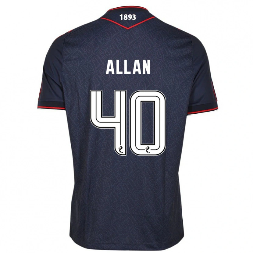 Danxen Dětské Finlay Allan #40 Námořnická Bílá Domů Hráčské Dresy 2025/26 Dres