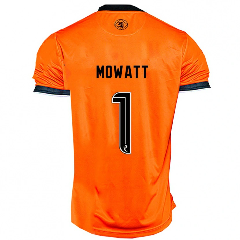 Danxen Dětské Beth Mowatt #1 Oranžová Černá Domů Hráčské Dresy 2025/26 Dres