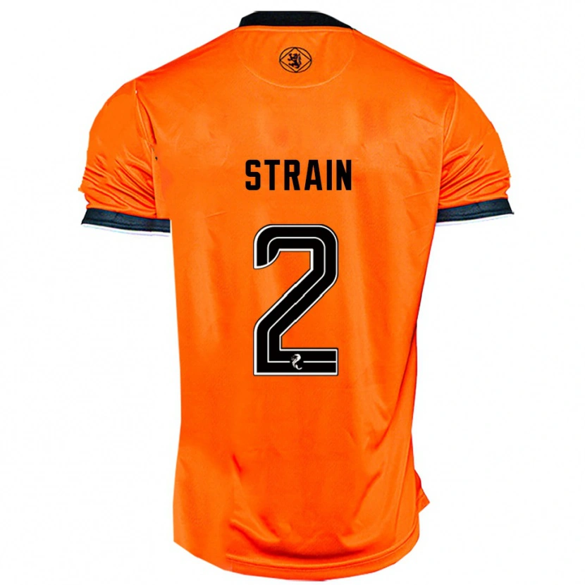 Danxen Dětské Ryan Strain #2 Oranžová Černá Domů Hráčské Dresy 2025/26 Dres
