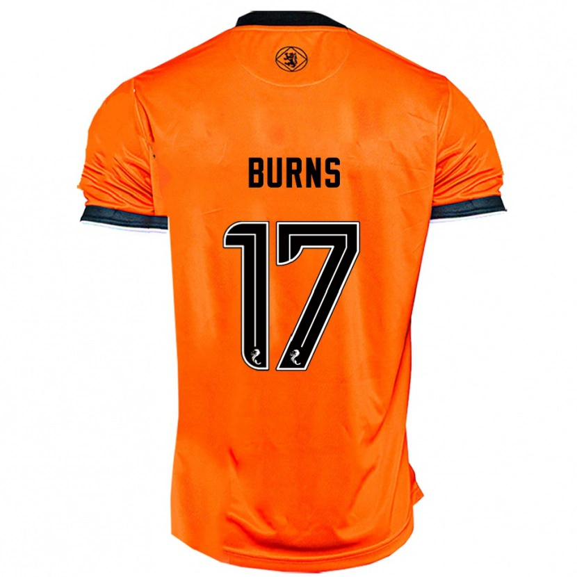 Danxen Dětské Megan Burns #17 Oranžová Černá Domů Hráčské Dresy 2025/26 Dres