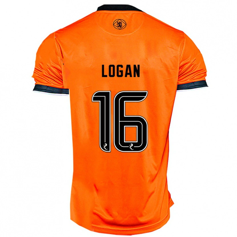 Danxen Dětské Alex Logan #16 Oranžová Černá Domů Hráčské Dresy 2025/26 Dres