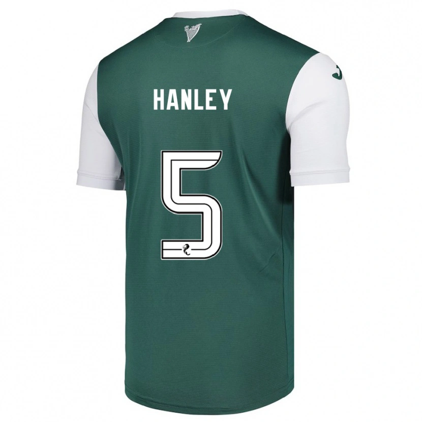 Danxen Dětské Grant Hanley #5 Zelená Bílá Domů Hráčské Dresy 2025/26 Dres