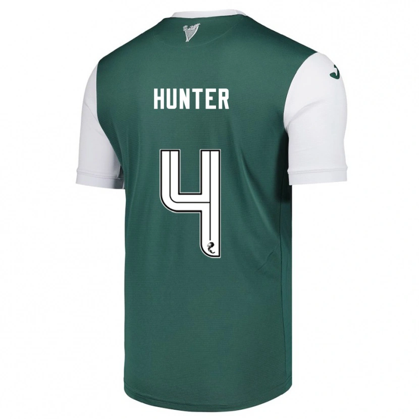 Danxen Dětské Siobhan Hunter #4 Zelená Bílá Domů Hráčské Dresy 2025/26 Dres
