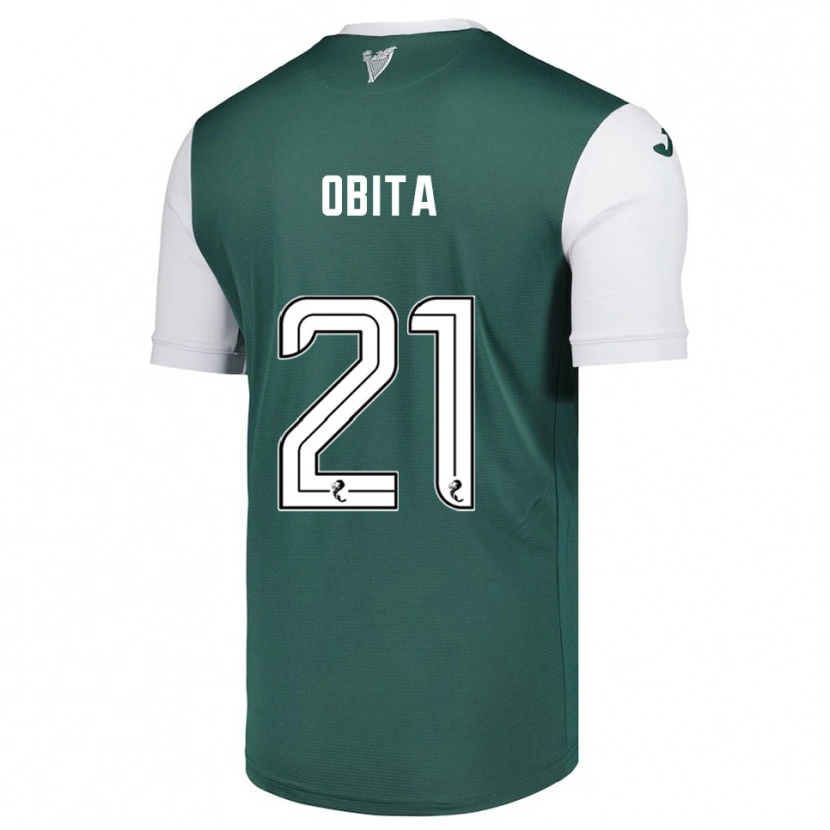 Danxen Dětské Jordan Obita #21 Zelená Bílá Domů Hráčské Dresy 2025/26 Dres