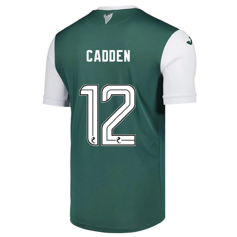 Danxen Dětské Chris Cadden #12 Zelená Bílá Domů Hráčské Dresy 2025/26 Dres