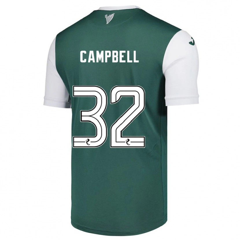 Danxen Dětské Josh Campbell #32 Zelená Bílá Domů Hráčské Dresy 2025/26 Dres