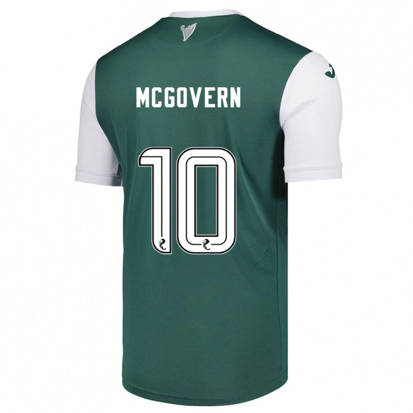 Danxen Dětské Kathleen Mcgovern #10 Zelená Bílá Domů Hráčské Dresy 2025/26 Dres