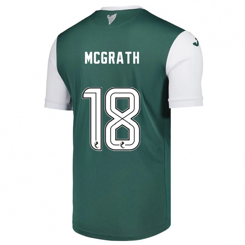 Danxen Dětské Joseph Mcgrath #18 Zelená Bílá Domů Hráčské Dresy 2025/26 Dres