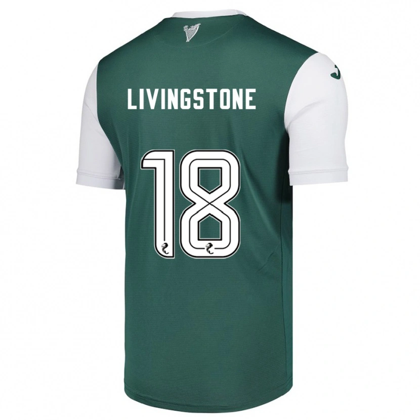 Danxen Dětské Rosie Livingstone #18 Zelená Bílá Domů Hráčské Dresy 2025/26 Dres