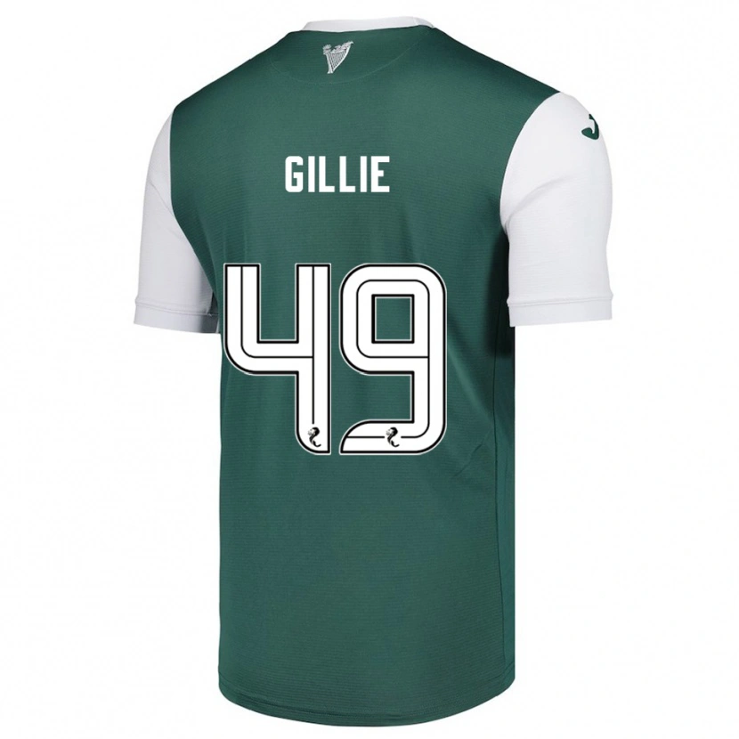 Danxen Dětské Lewis Gillie #49 Zelená Bílá Domů Hráčské Dresy 2025/26 Dres