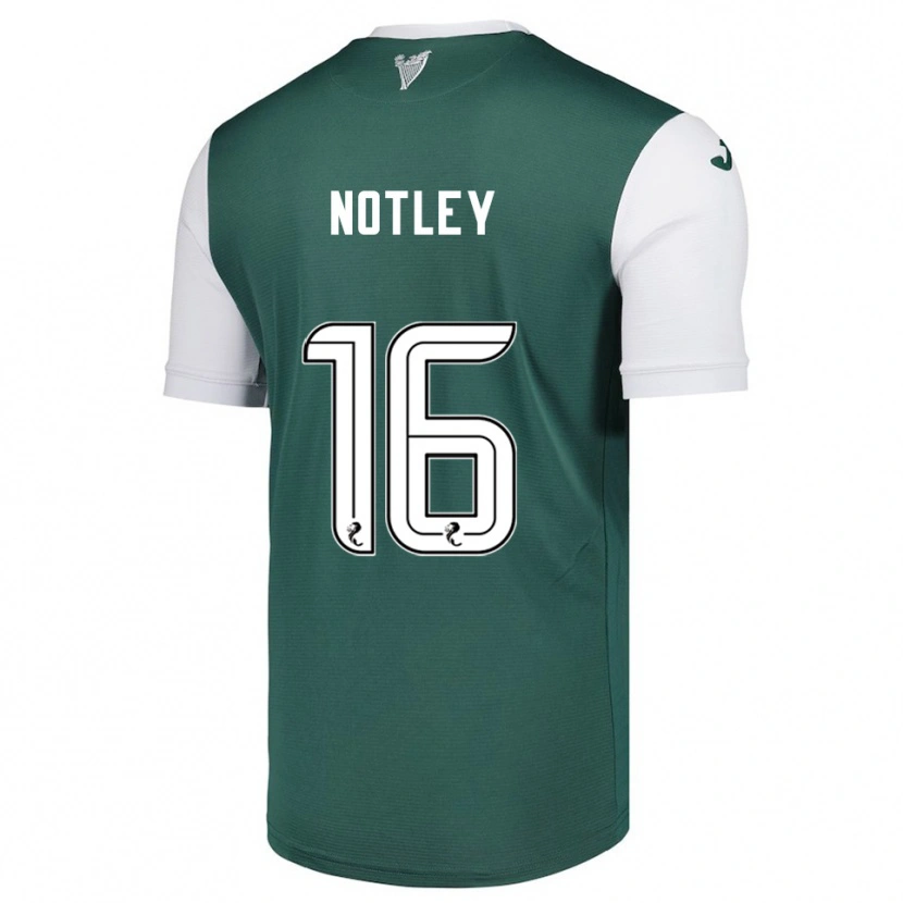 Danxen Dětské Ellis Notley #16 Zelená Bílá Domů Hráčské Dresy 2025/26 Dres