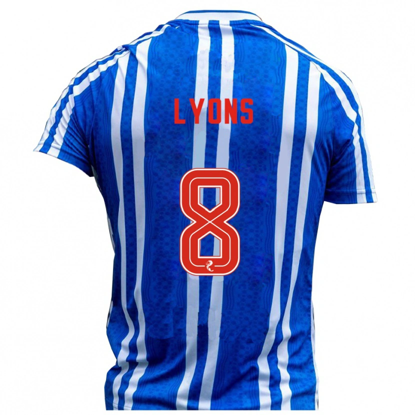 Danxen Dětské Brad Lyons #8 Modrá Bílá Domů Hráčské Dresy 2025/26 Dres