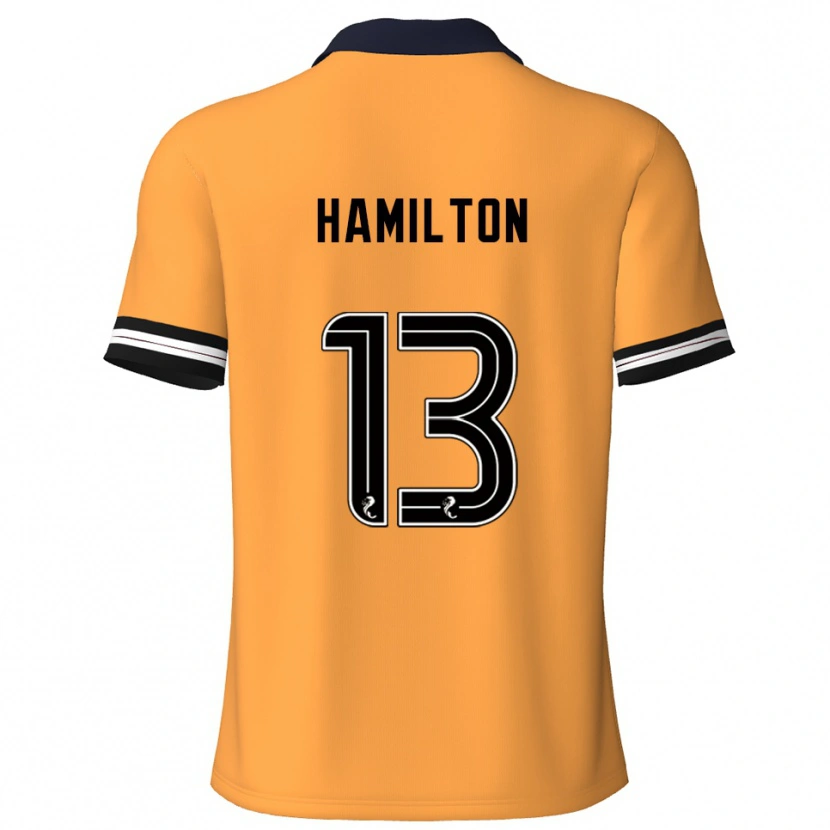 Danxen Dětské Jack Hamilton #13 Žlutá Černá Domů Hráčské Dresy 2025/26 Dres