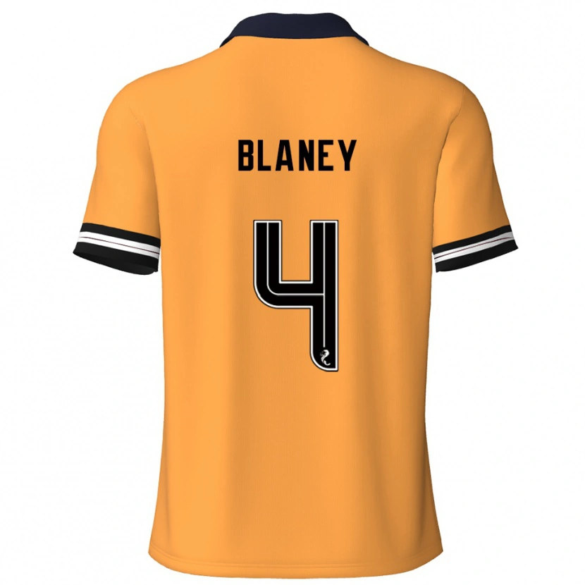 Danxen Dětské Shane Blaney #4 Žlutá Černá Domů Hráčské Dresy 2025/26 Dres