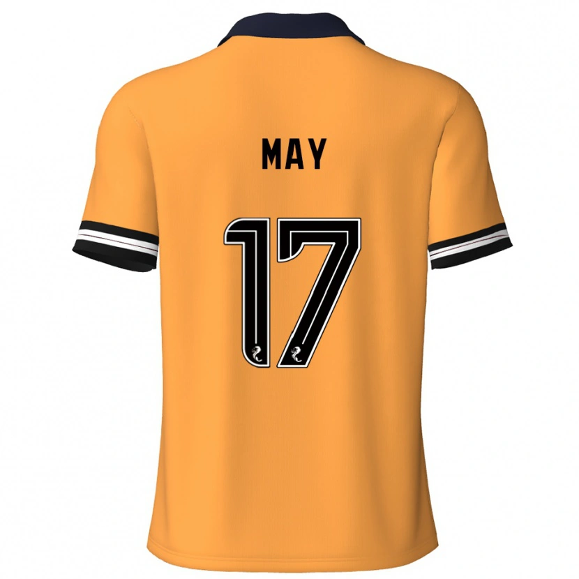 Danxen Dětské Stevie May #17 Žlutá Černá Domů Hráčské Dresy 2025/26 Dres