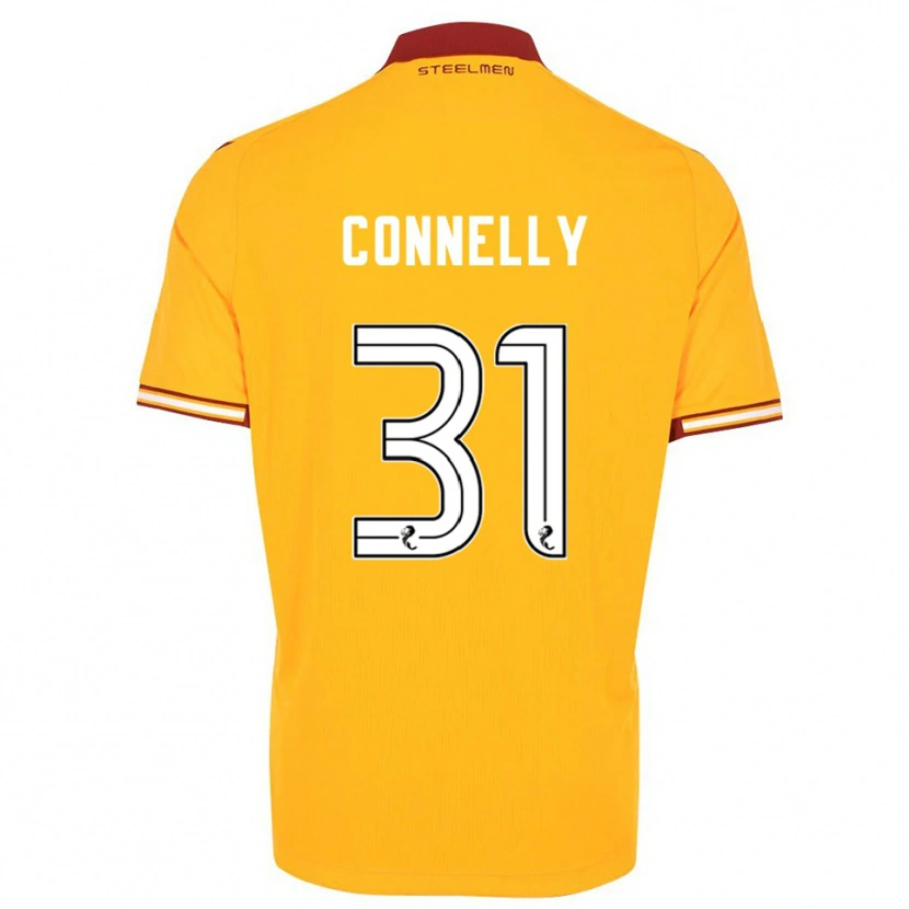 Danxen Dětské Matty Connelly #31 Žlutá Vínová Domů Hráčské Dresy 2025/26 Dres