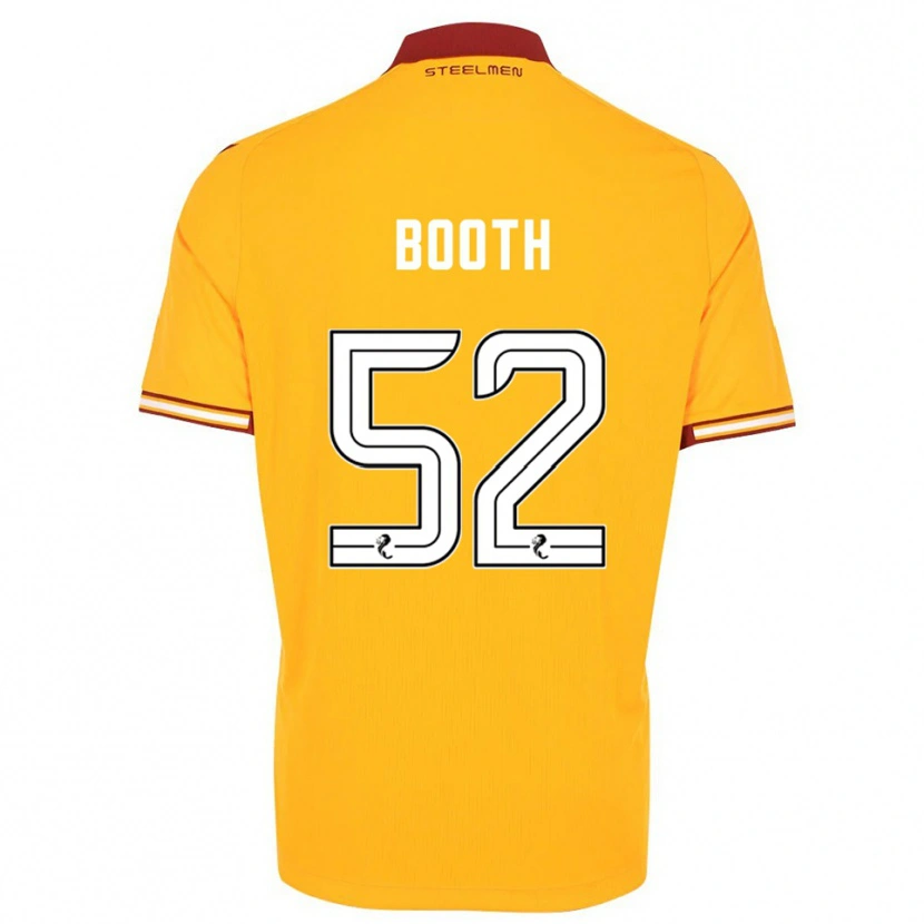 Danxen Dětské Mikey Booth #52 Žlutá Vínová Domů Hráčské Dresy 2025/26 Dres