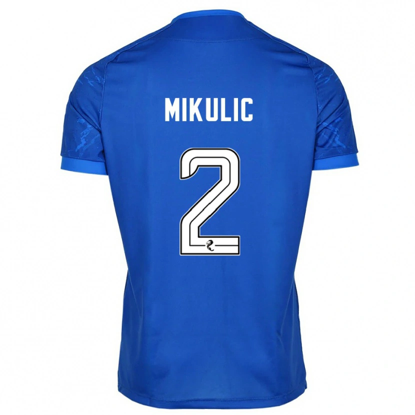 Danxen Dětské Bozo Mikulic #2 Modrá Bílá Domů Hráčské Dresy 2025/26 Dres