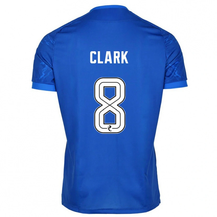 Danxen Dětské Hannah Clark #8 Modrá Bílá Domů Hráčské Dresy 2025/26 Dres