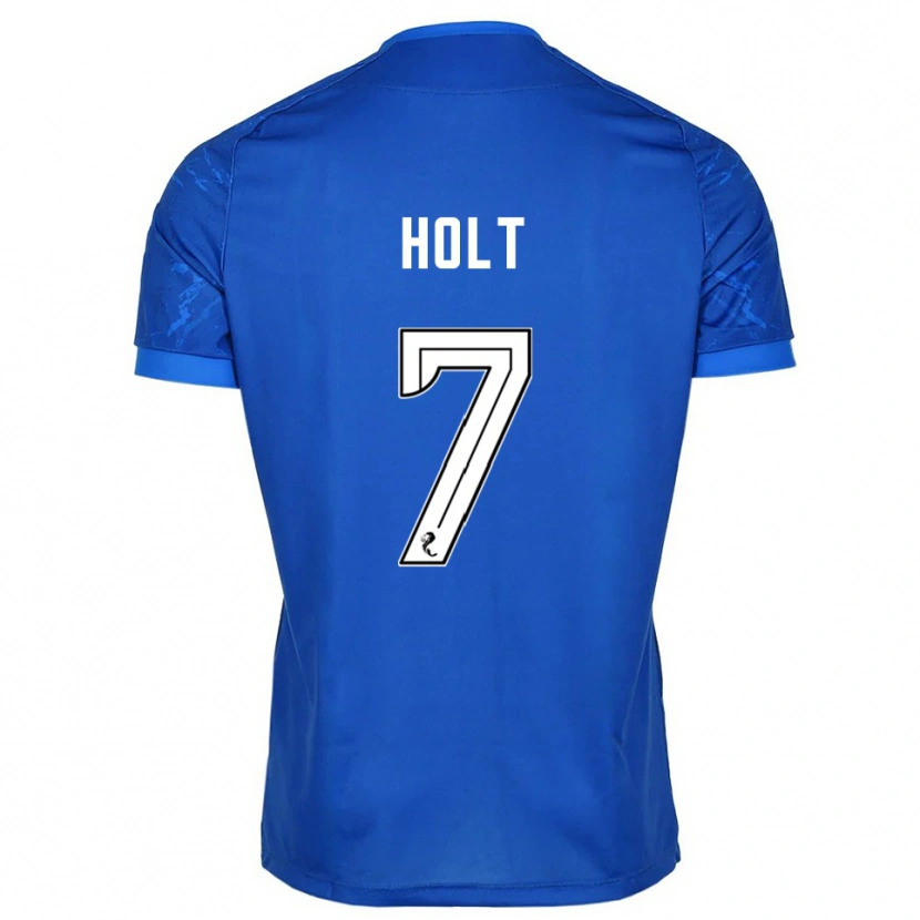 Danxen Dětské Jason Holt #7 Modrá Bílá Domů Hráčské Dresy 2025/26 Dres
