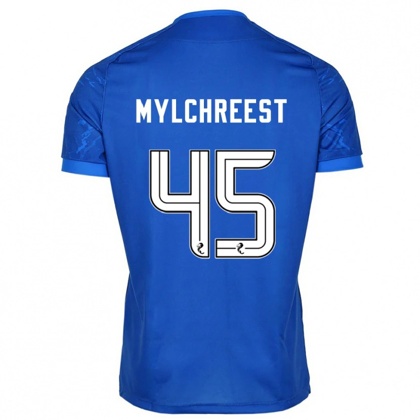 Danxen Dětské Jackson Mylchreest #45 Modrá Bílá Domů Hráčské Dresy 2025/26 Dres