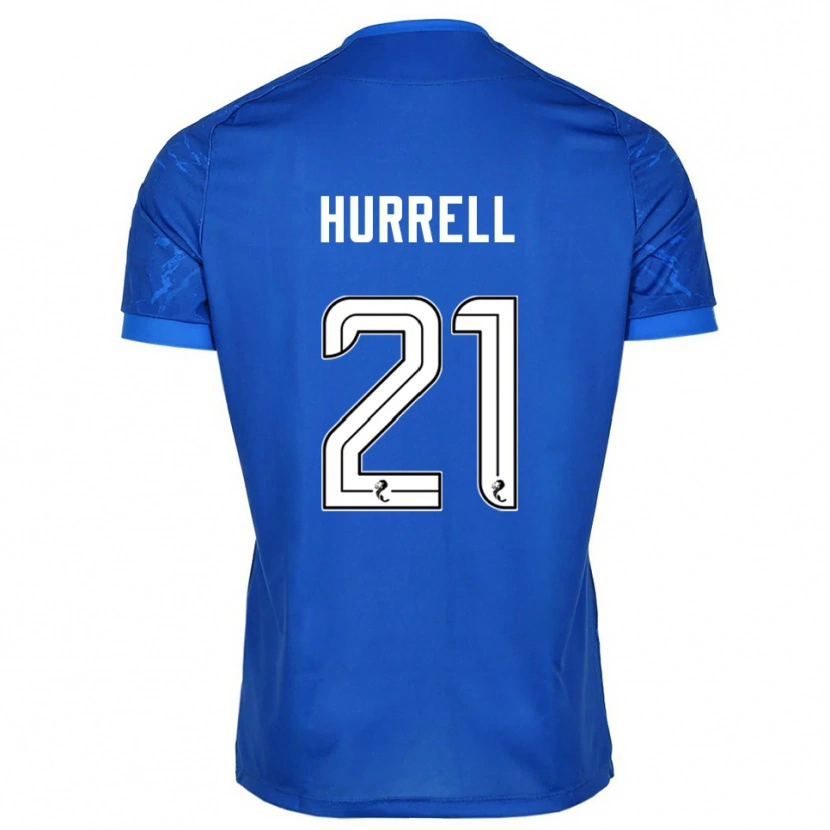 Danxen Dětské Olivia Hurrell #21 Modrá Bílá Domů Hráčské Dresy 2025/26 Dres