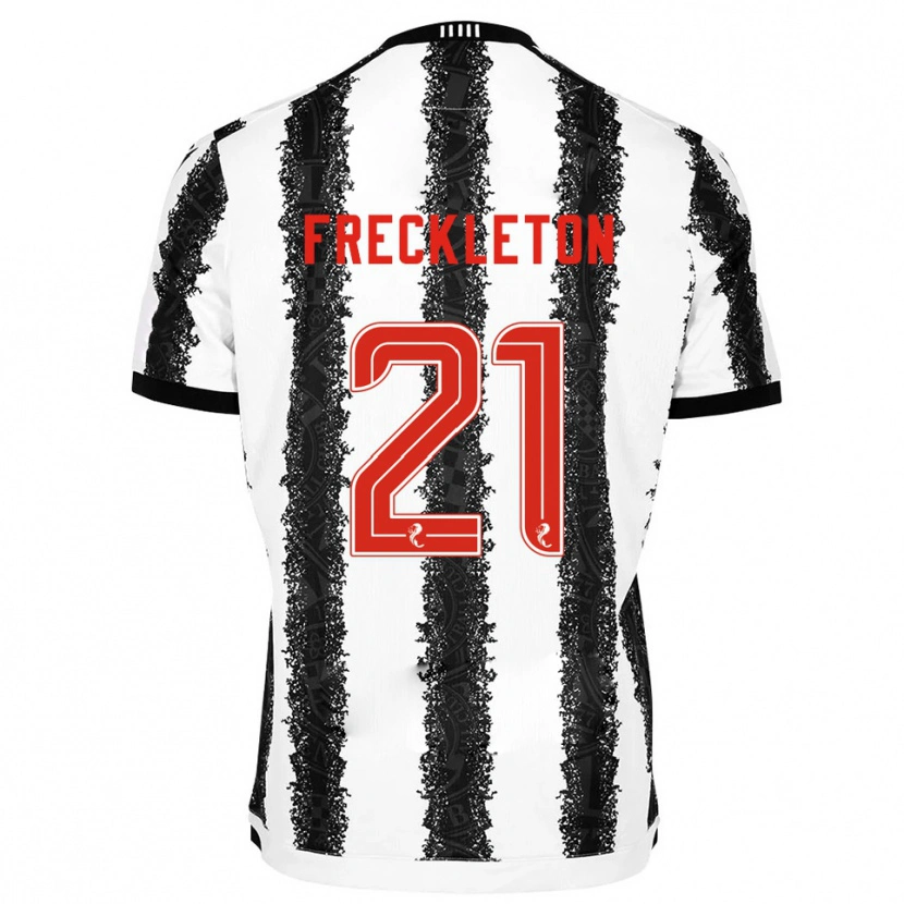 Danxen Dětské Miguel Freckleton #21 Bílá Černá Domů Hráčské Dresy 2025/26 Dres