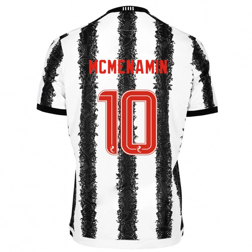 Danxen Dětské Conor Mcmenamin #10 Bílá Černá Domů Hráčské Dresy 2025/26 Dres