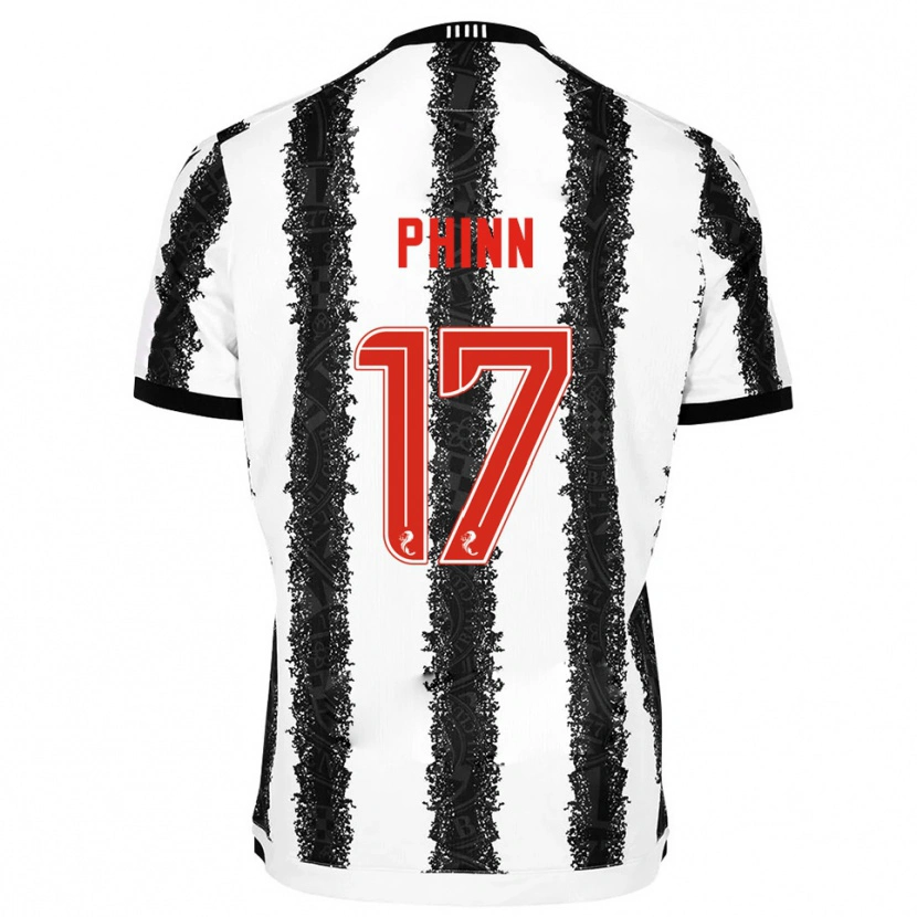 Danxen Dětské Shaun Phinn #17 Bílá Černá Domů Hráčské Dresy 2025/26 Dres