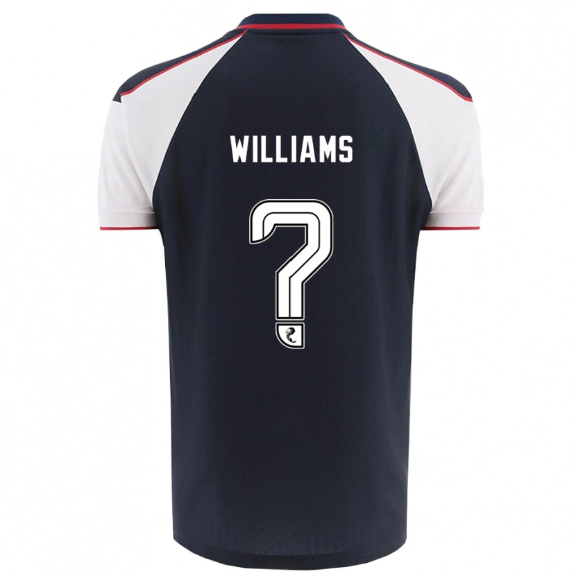 Danxen Dětské Cerys Williams #0 Námořnická Bílá Domů Hráčské Dresy 2025/26 Dres