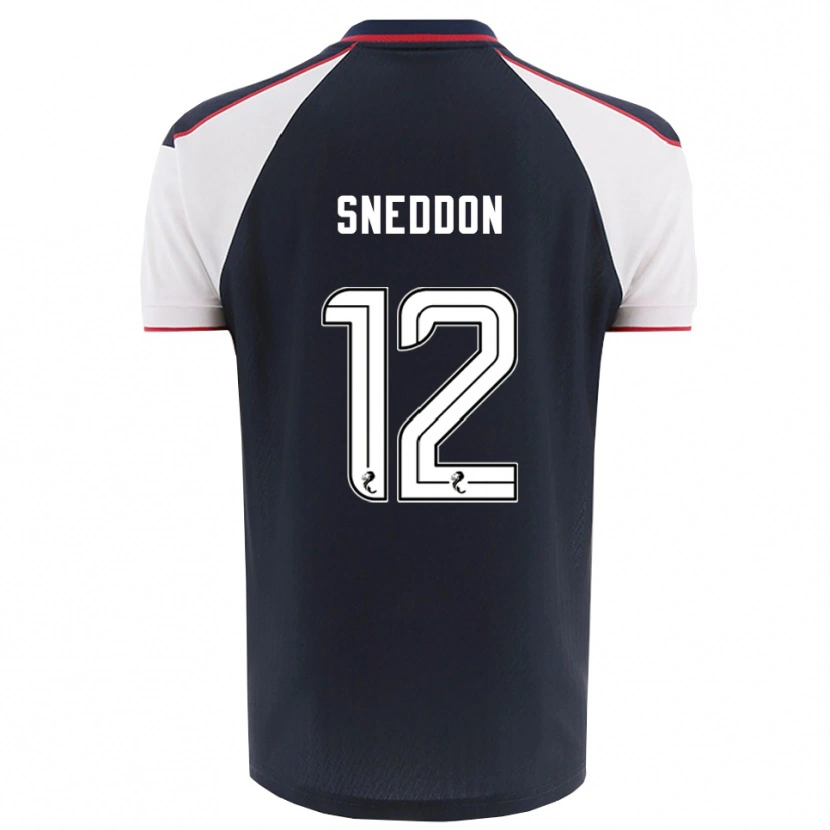 Danxen Dětské Jamie Sneddon #12 Námořnická Bílá Domů Hráčské Dresy 2025/26 Dres