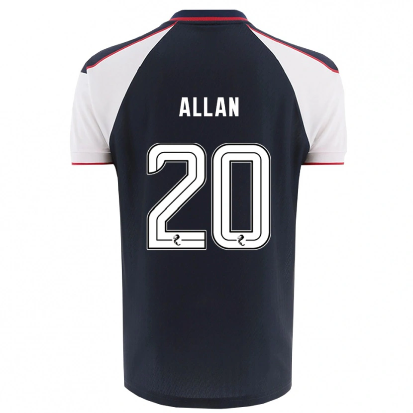 Danxen Dětské Connor Allan #20 Námořnická Bílá Domů Hráčské Dresy 2025/26 Dres
