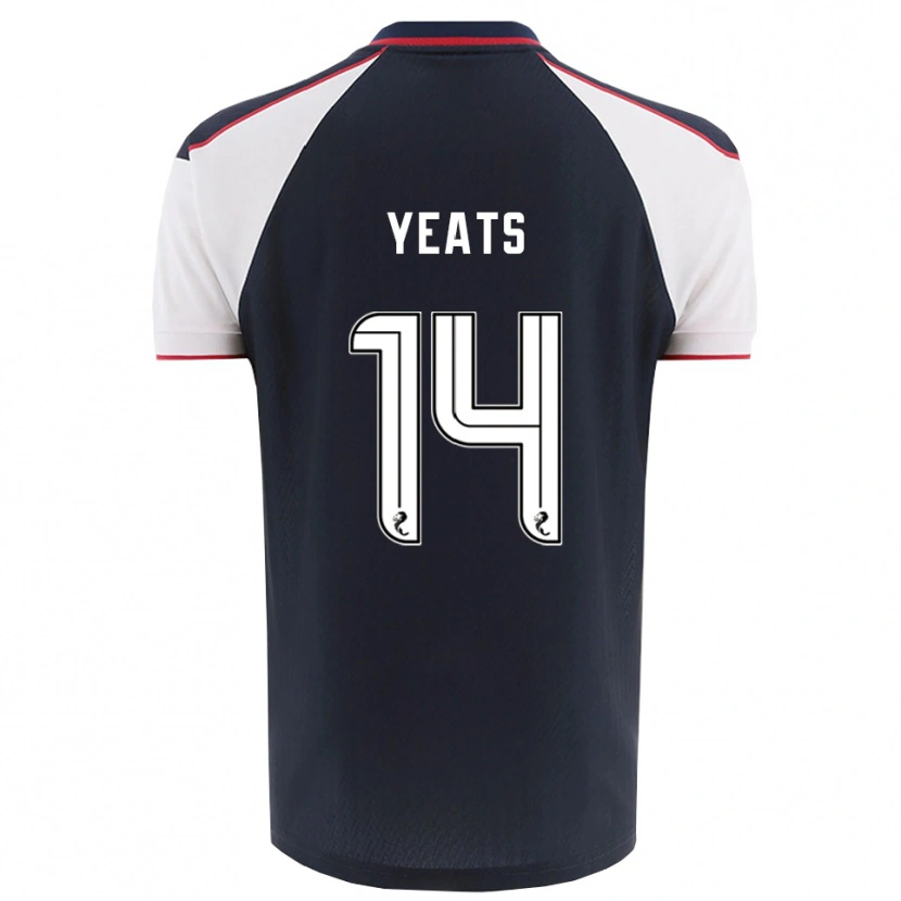 Danxen Dětské Finn Yeats #14 Námořnická Bílá Domů Hráčské Dresy 2025/26 Dres