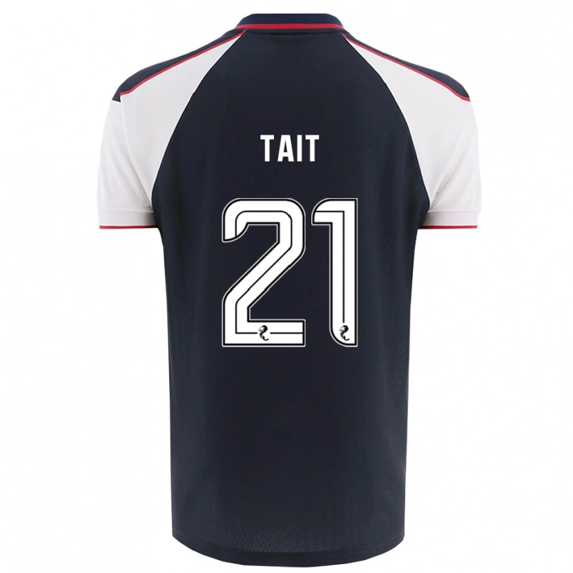 Danxen Dětské Dylan Tait #21 Námořnická Bílá Domů Hráčské Dresy 2025/26 Dres