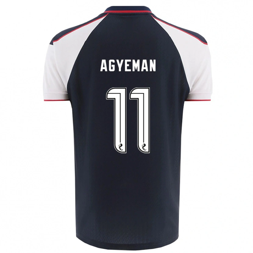 Danxen Dětské Alfie Agyeman #11 Námořnická Bílá Domů Hráčské Dresy 2025/26 Dres