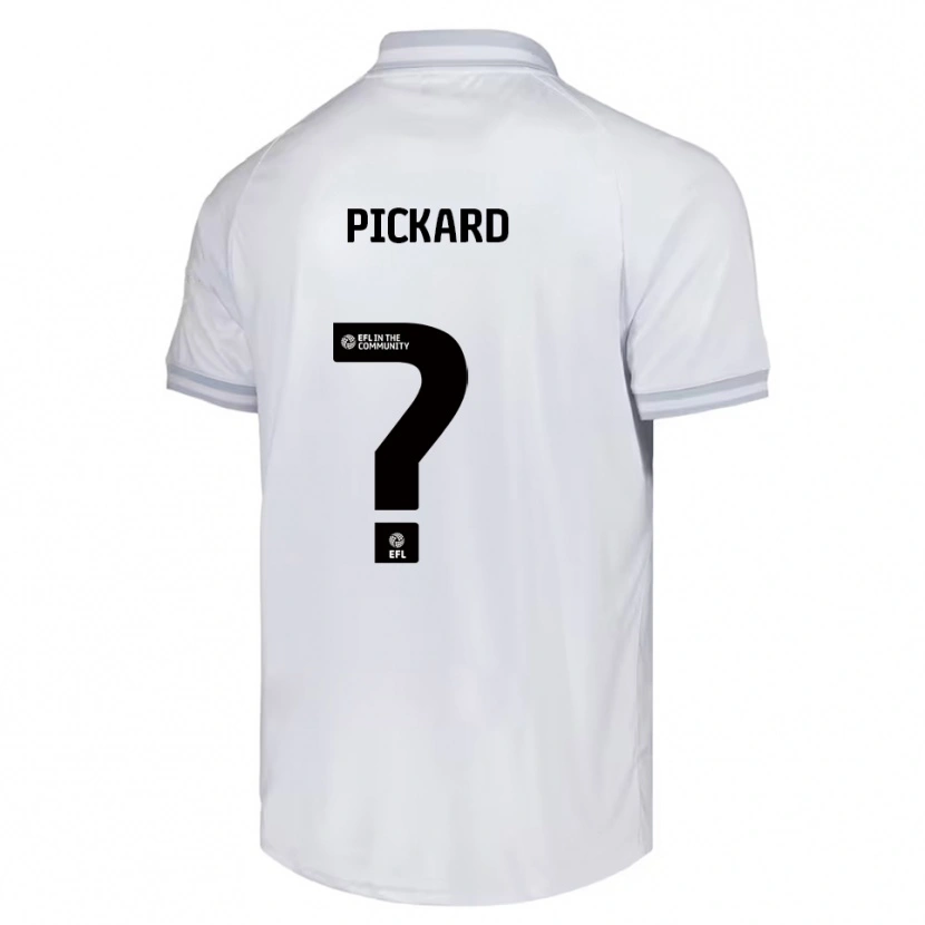 Danxen Dětské Hayden Pickard #0 Bílá Šedá Černá Daleko Hráčské Dresy 2025/26 Dres