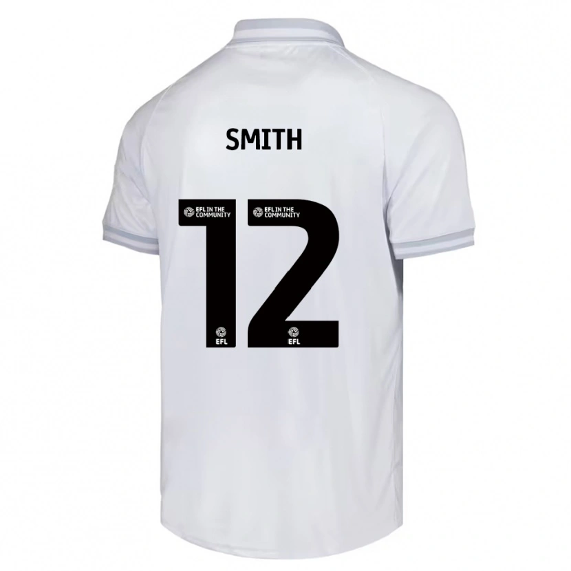 Danxen Dětské Jackson Smith #12 Bílá Šedá Černá Daleko Hráčské Dresy 2025/26 Dres